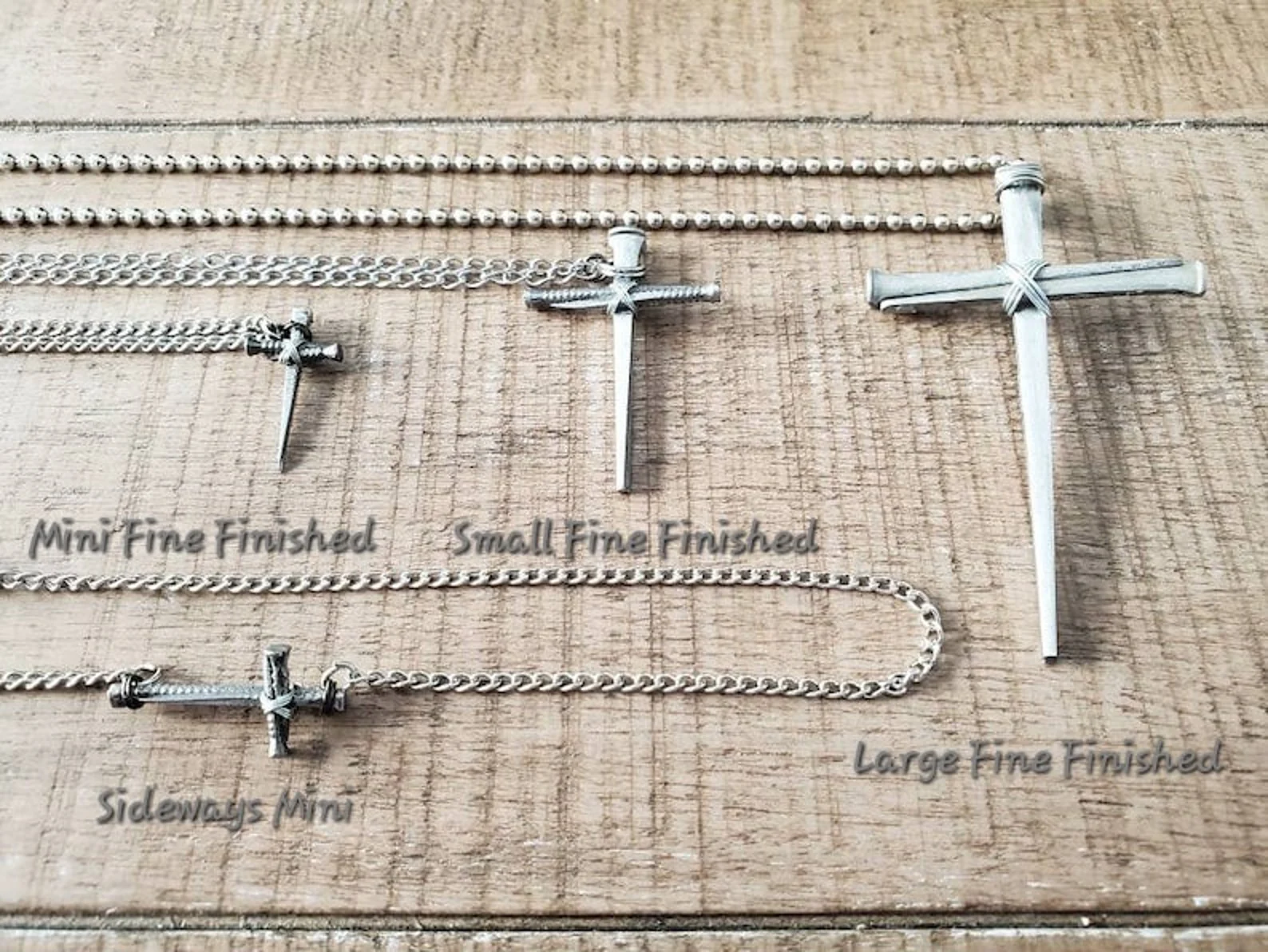 Fine Finished Cross Necklaces
